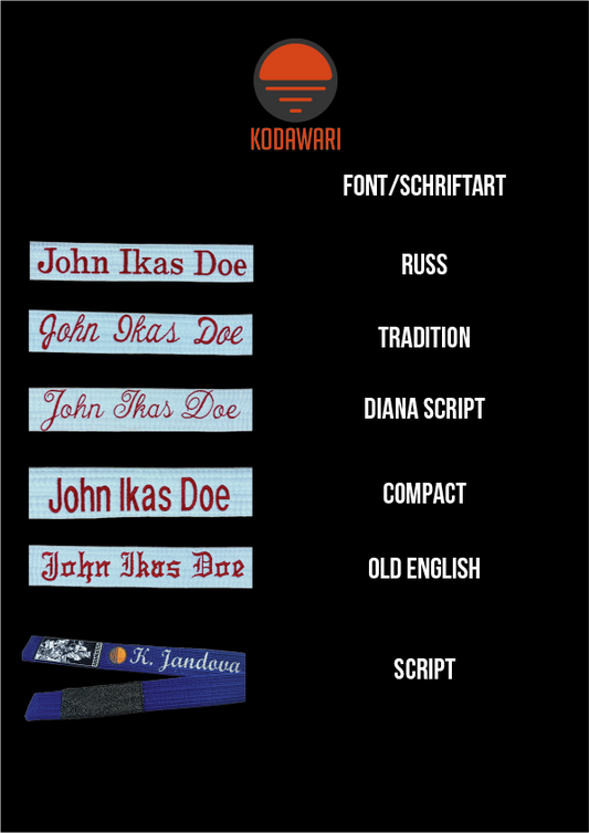 Stick Gürtel / Embroidery Belt