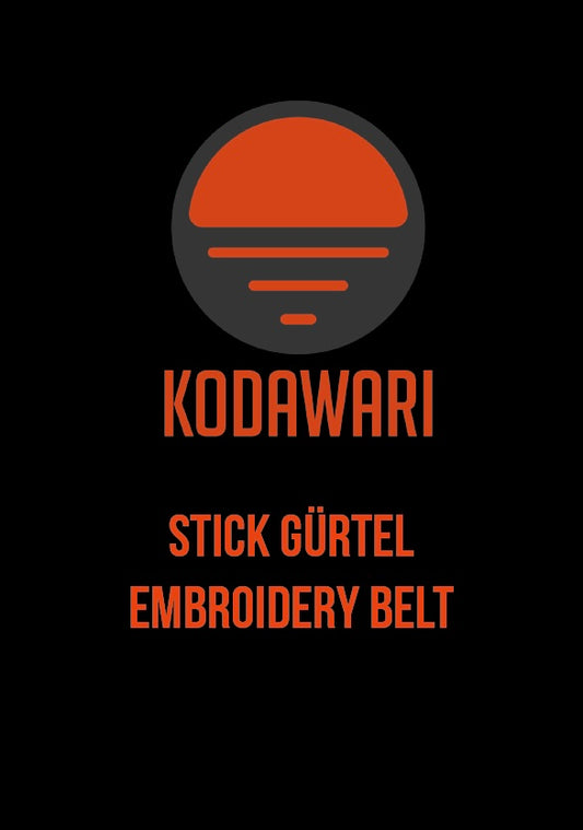 Stick Gürtel / Embroidery Belt